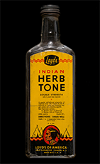 Indian Herb Tone bottle, ca. 1935 