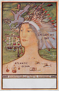 Postcard commemorating the Jamestown Exposition, 1907